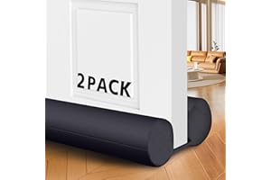 LADANY (2 Pack) Under Door Draft Stopper, Under Door Blocker Size of Adjustable Size from 30" to 36", Easy Install,Gap Filler, Reduces Air Draft, Noise & Sound, Door Seal for Improved Insulation
