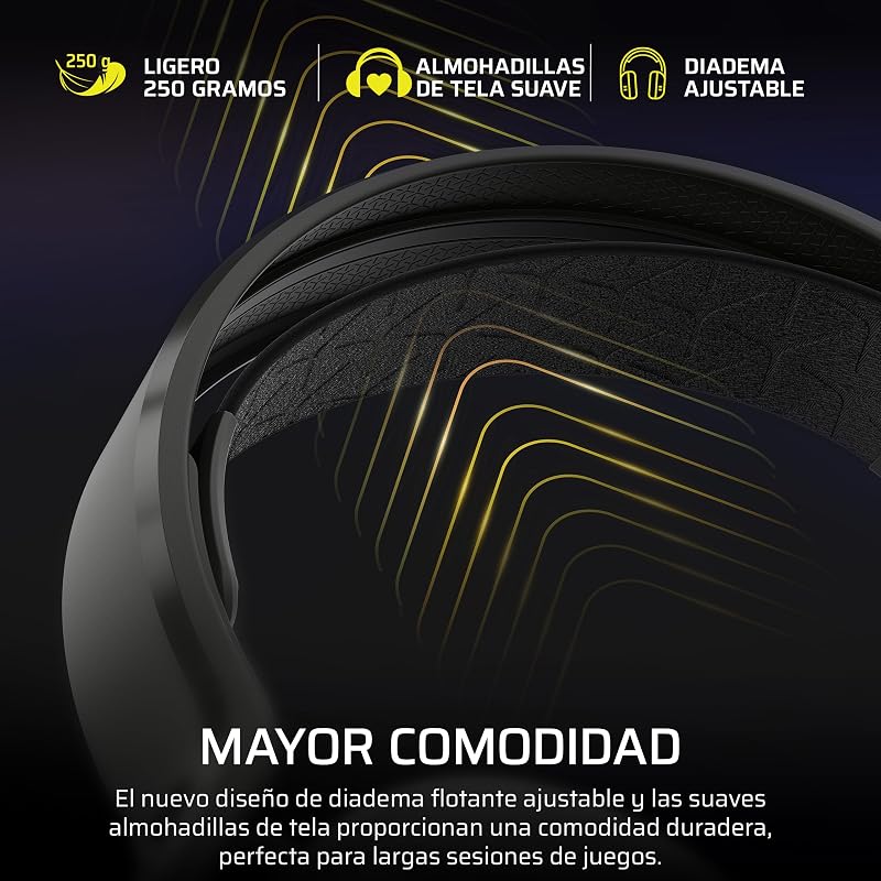 HS35 v3 Headset Gaming sem fios – Preto