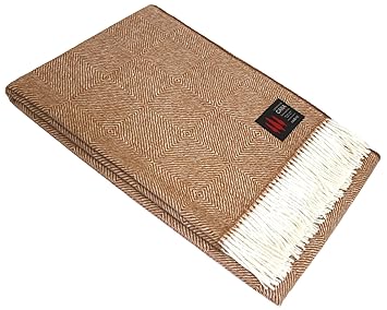 Lorenzo Cana High End Luxus Alpakadecke aus 100% Alpaka - Wolle vom Baby - Alpaka flauschig weich Decke Wohndecke Sofadecke T