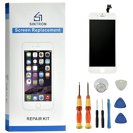 Sintron OEM LCD Bildschirm - Ersatz Für iPhone 6S Plus Weiß LCD Display Touchscreen Bildschirm Digitizer Assembly Reparaturse