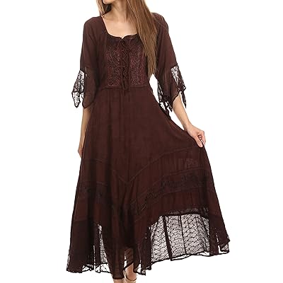 white christmas dresses Renaissance Dress in Peacock | Paisley Boho Hippie Gypsy Corset Gown main image 1