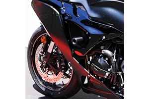 SHOGUN MOTORSPORTS Shogun USA Made Kaw Ninja ZX-6R ZX6R ZX6 R 2024 2025 KRT NO Cut Black Frame Sliders Fits ABS & Non ABS Models - 750-4469