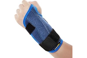 BraceUP Stabilized Kids Wrist Brace- Youth Wrist Support, Kids Wrist Splint, Child Wrist Brace for Daily Use, Boys and Girls height 3’3” to 4’11”, size 3-12 (Left Hand)