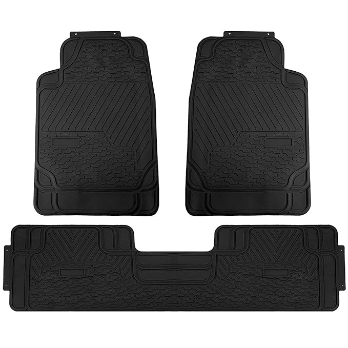 All Weather Rubber Floor Mats For Car Heavy Duty Black Rubber