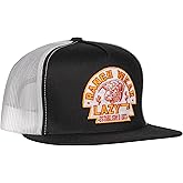 Lazy J Ranch Black & White Rusty Arrowhead Classic Five Panel Trucker Hat - Adjustable Unisex Country Hats, Vintage Trucker Hat