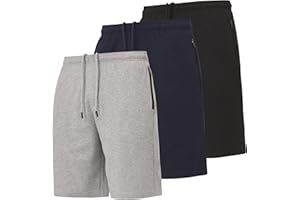 Ultra Performance 3 Pack Mens Shorts Casual Men's Athletic Short Workout Gym Shorts for Men with Zipper Pockets, Small - 5X