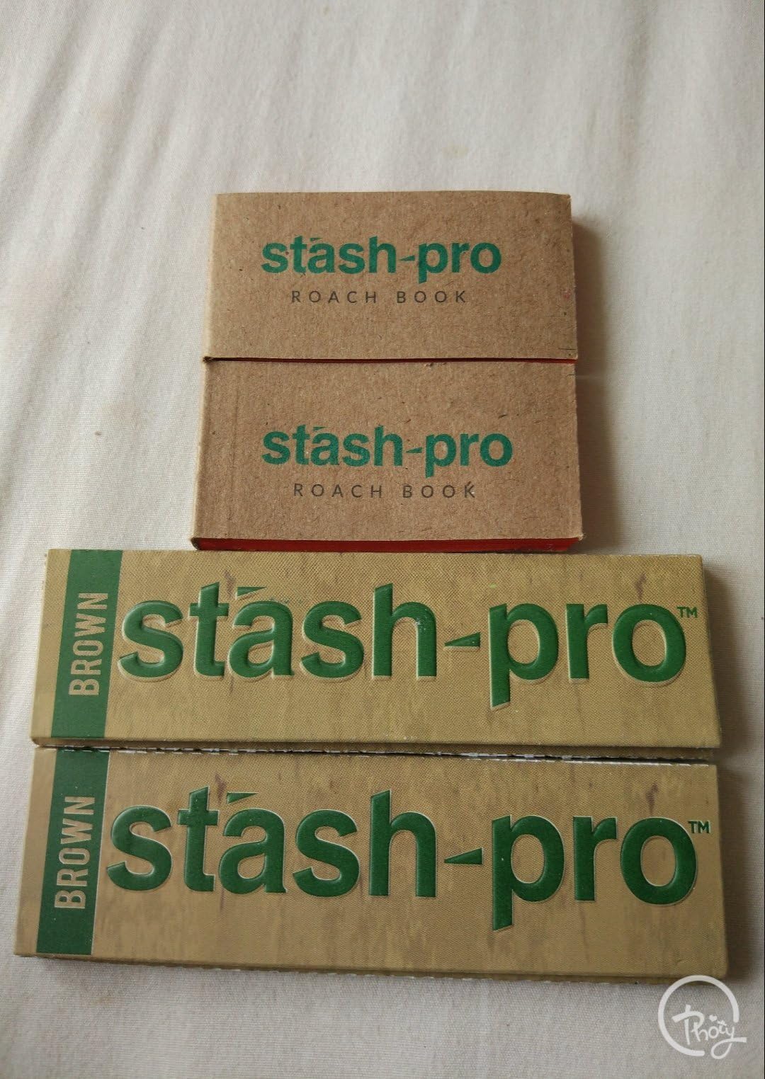 Stash Pro Combo 2 Brown Rolling Papers +2 Roach Books