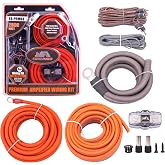 Elite Audio Premium Series | 4 Gauge CCA 2000W | Amplifier Wiring Kit | Complete 4 AWG amplifier install kit with CCA power cable, double-shielded RCA, 80A Mini-ANL fuse, speaker and remote wire