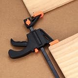 LJHOME 4Pcs Quick Grip Clamps 4 Inch F Clamps One Handed Quick Release view 5