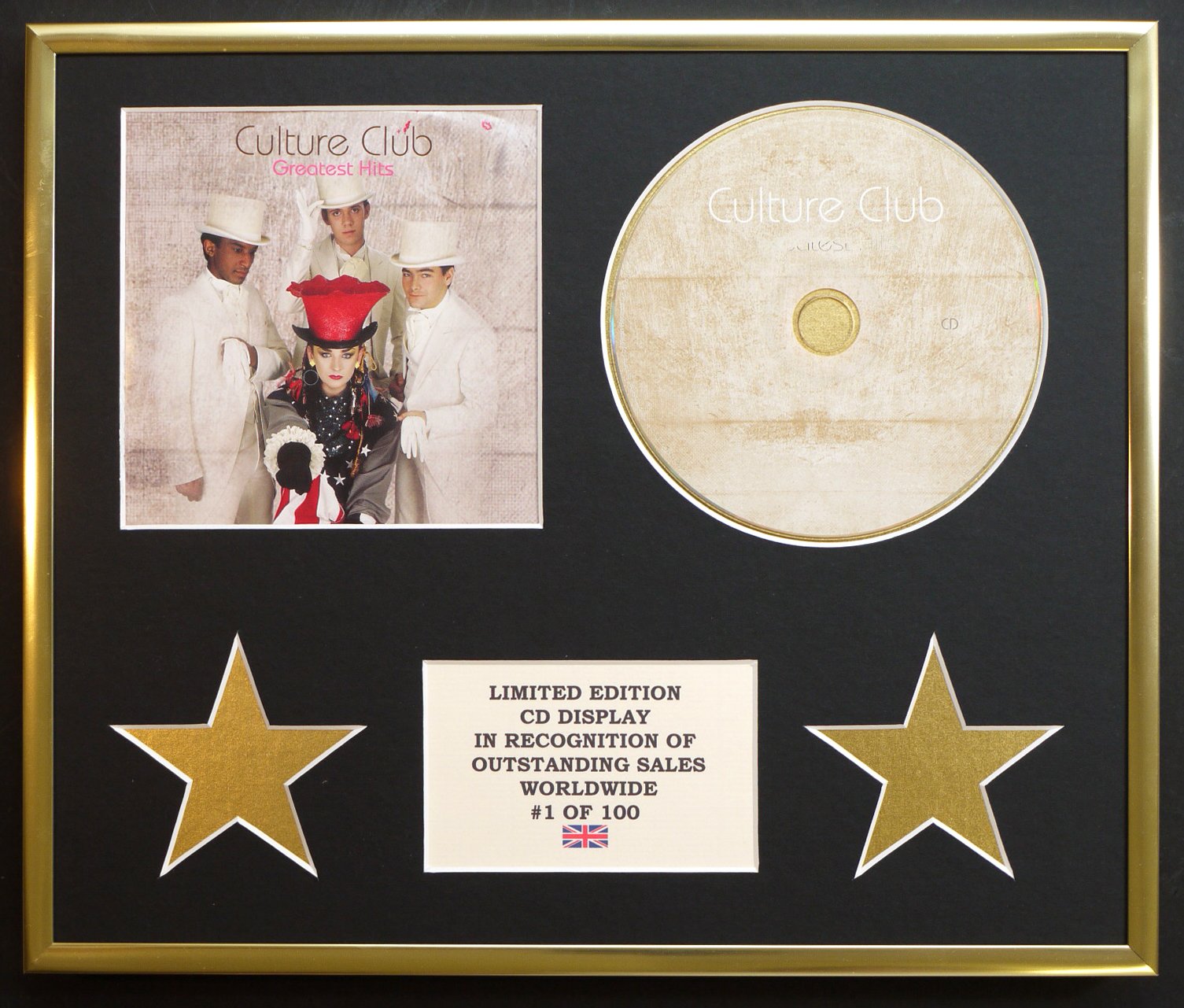 CULTURE CLUB/CD DISPLAY/LIMITED EDITION/COA/GREATEST HITS