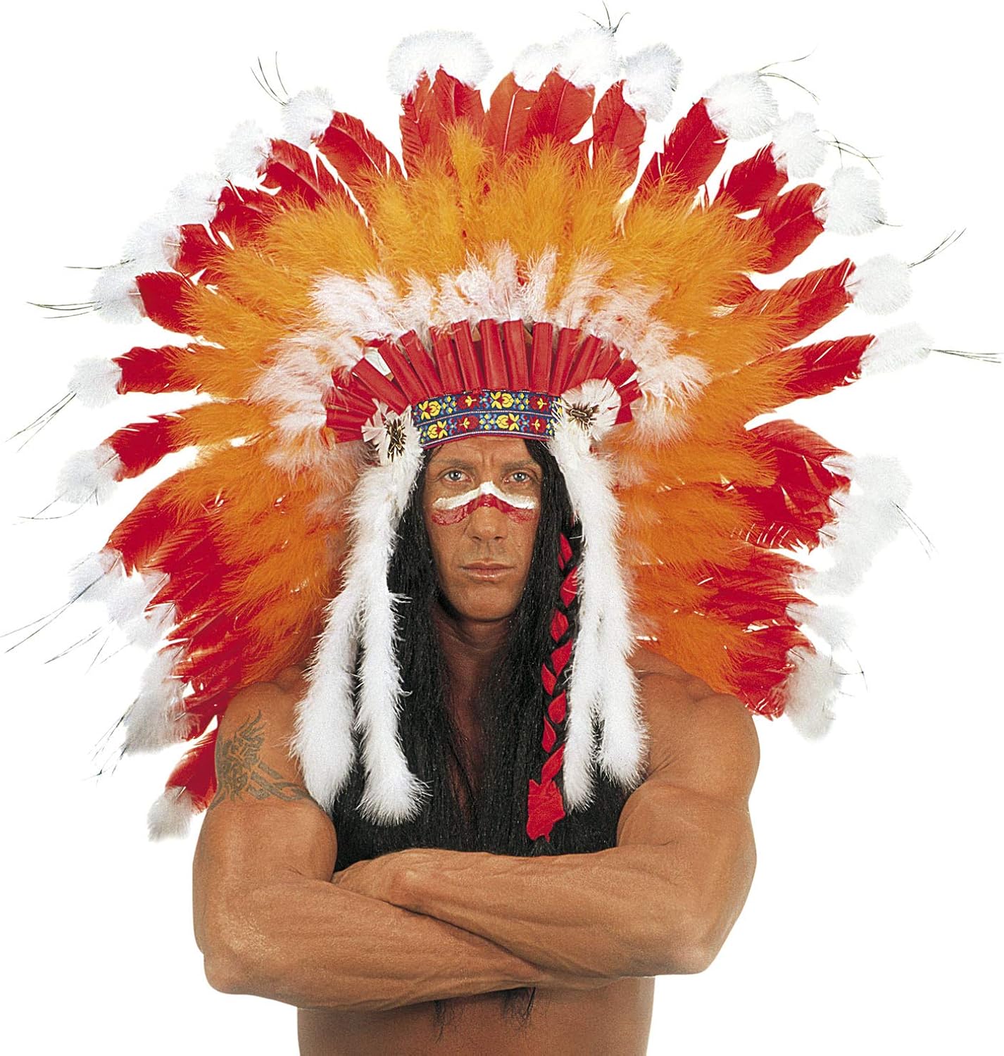 INDIAN HEADDRESS PROFESSIONAL Hat Accessory for Native Wild West