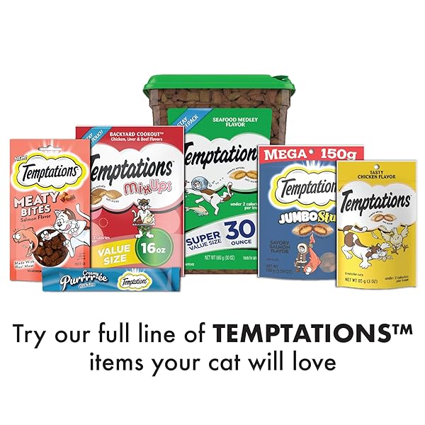 TEMPTATIONS CHICKEN AND DAIRY FLAVOR CRUNCHY AND SOFT KITTEN TREATS, 6.3 OZ.