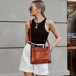 Iswee Genuine Leather Purses for Women Vintage