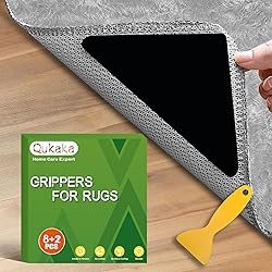Qukaka 8+2 PCS Gripper for Rug, Double Sided Rug