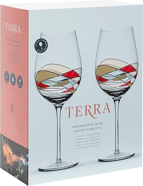 Amazon Com Art Escudellers Handmade Wine Glasses Set Of 2 Colored Crystal Unique Pieces Gifts For Women Men For White And Red Wine Terra Collection Home Kitchen art escudellers handmade wine glasses set of 2 colored crystal unique pieces gifts for women men for white and red wine terra collection