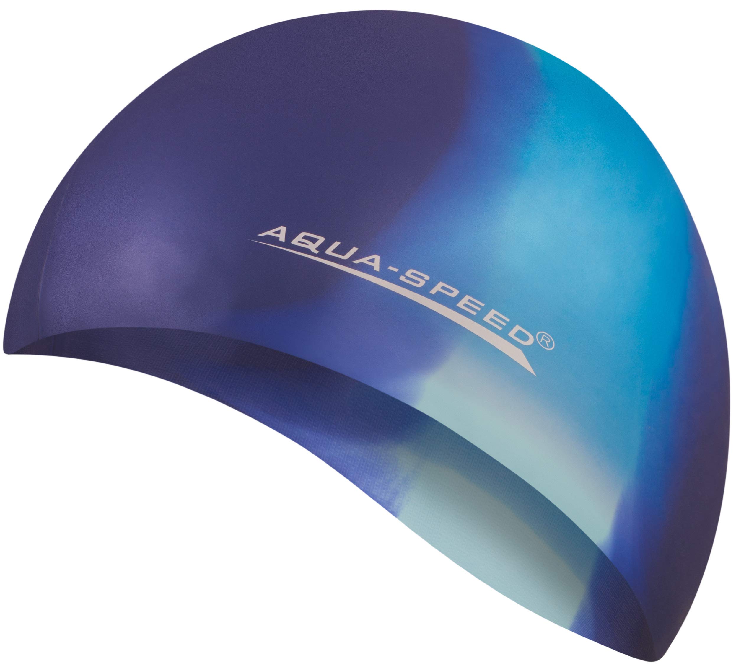 Aqua Speed BUNT Colourful swim cap + microfibre towel | adult | child | swimming cap | silicone | tearproof | waterproof | 27. colourful / 76
