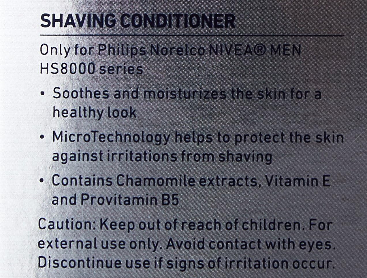 Philips Norelco HS800 Nivea for Men Shaving Conditioner by Nivea ...