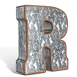 CraftyCrocodile 7" Galvanized Metal Letters for