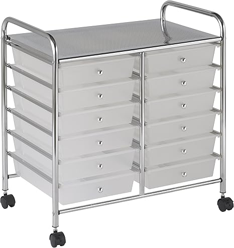 Ecr4kids 12 Drawer Mobile Organizer White Ecr4kids Amazon Ca
