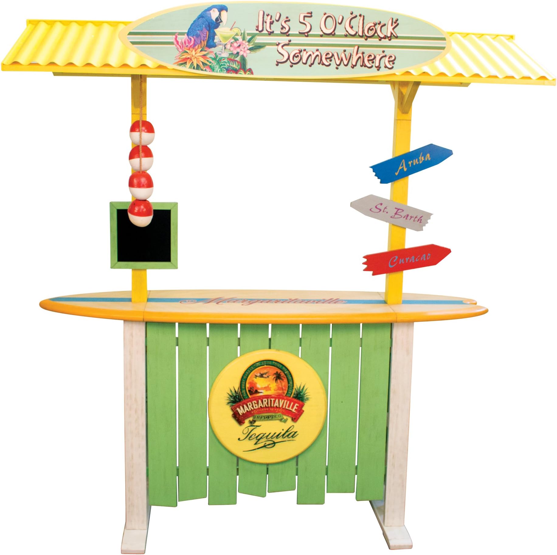 Margaritaville Home Outside Deck Party Bar with Roof