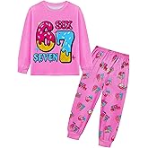 Iowillar Boys Girls 6 7 Pants Set Kids Six Seven Tee Top Shirt 2PCS Long Sleeve Cartoon Clothes Outfit