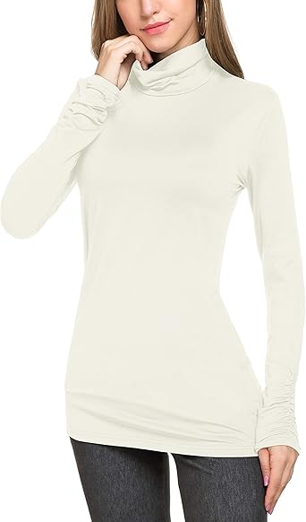 Tight white turtleneck Clearance