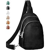 Vantamo Crossbody Sling Bags for Women, RFID & Anti-Pickpocket Clip Cross Body Bag 10.6"x7", Adjustable Strap 29"- 52"