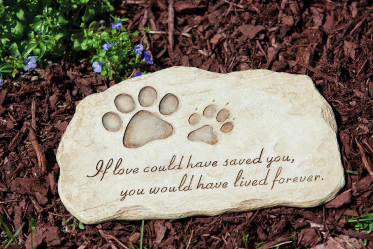 12" Pet Memorial "If Love Could Have Saved You" Bereavement Garden