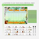 Luigis Safari Animal Potty Training Chart | Kids Reward Behaviour Magnets view 2