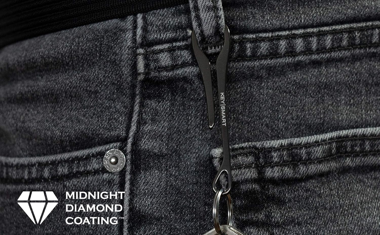 KeySmart Key Dangler Pack - Clip Your KeySmart to Anything (Regular and XL, Midnight Diamond) : Office Products