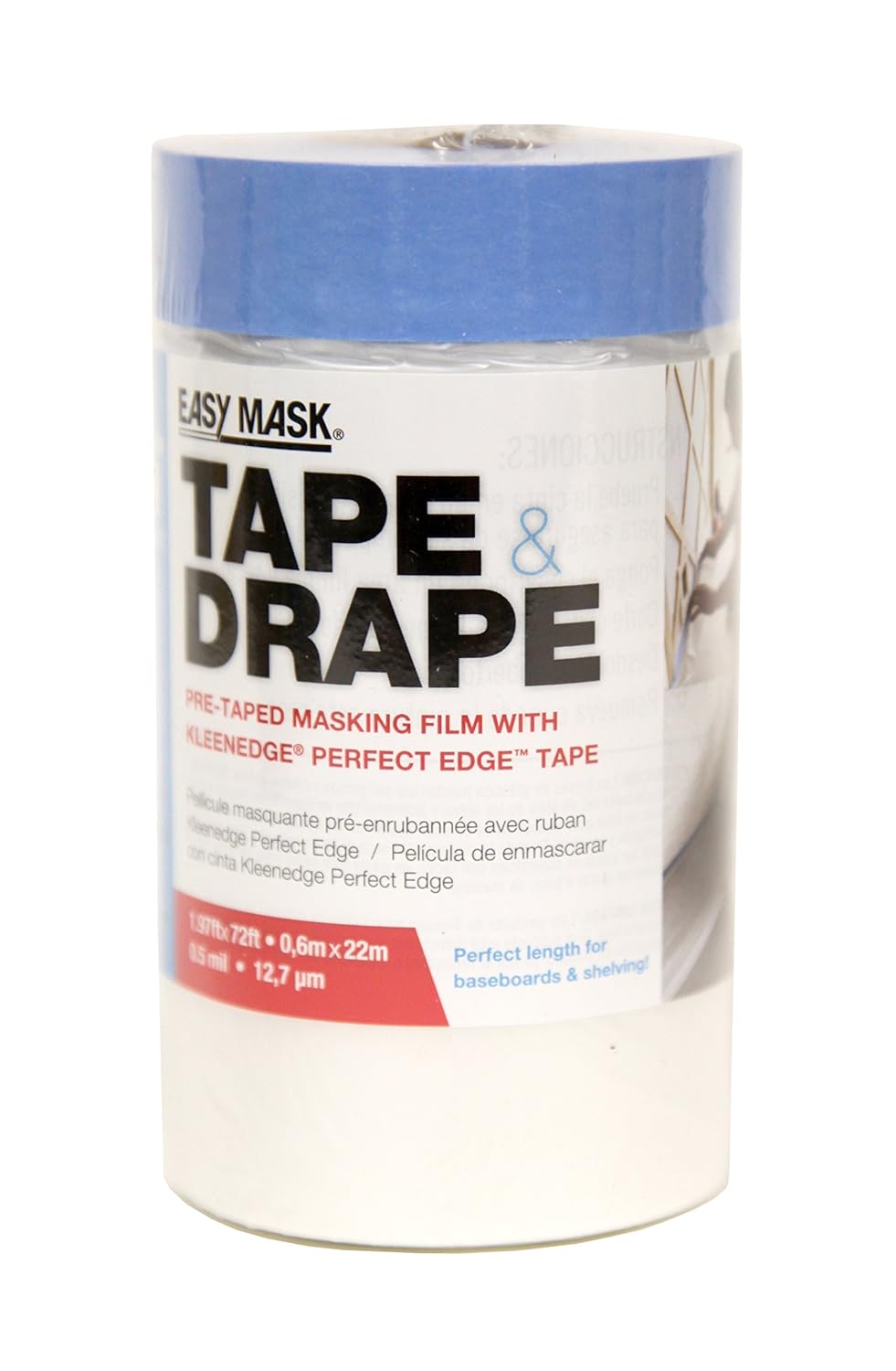 Trimaco 949460 Easy Mask Tape & Drape PreTape Masking Film