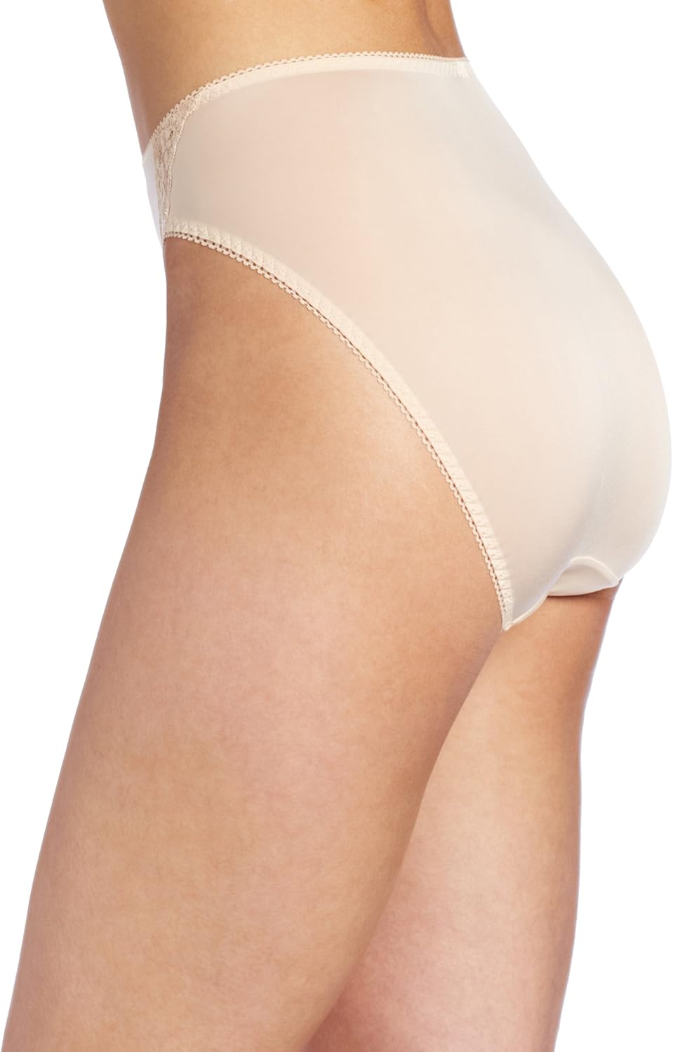 Wacoal Women's Bodysuede Lace Hi-Cut Panty Brief Panty at  Women’s Clothing store: Briefs Underwear