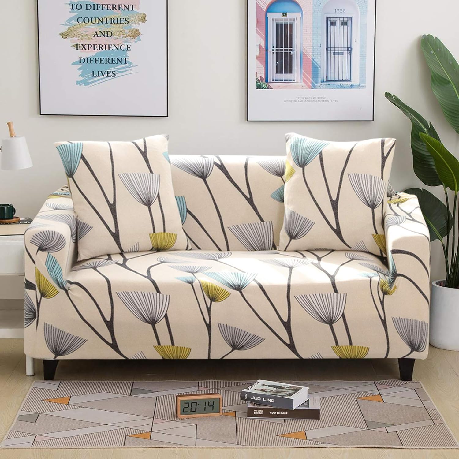 WONGS BEDDING 1Piece Dandelion Sofa Cover Slipcover Soft Polyester