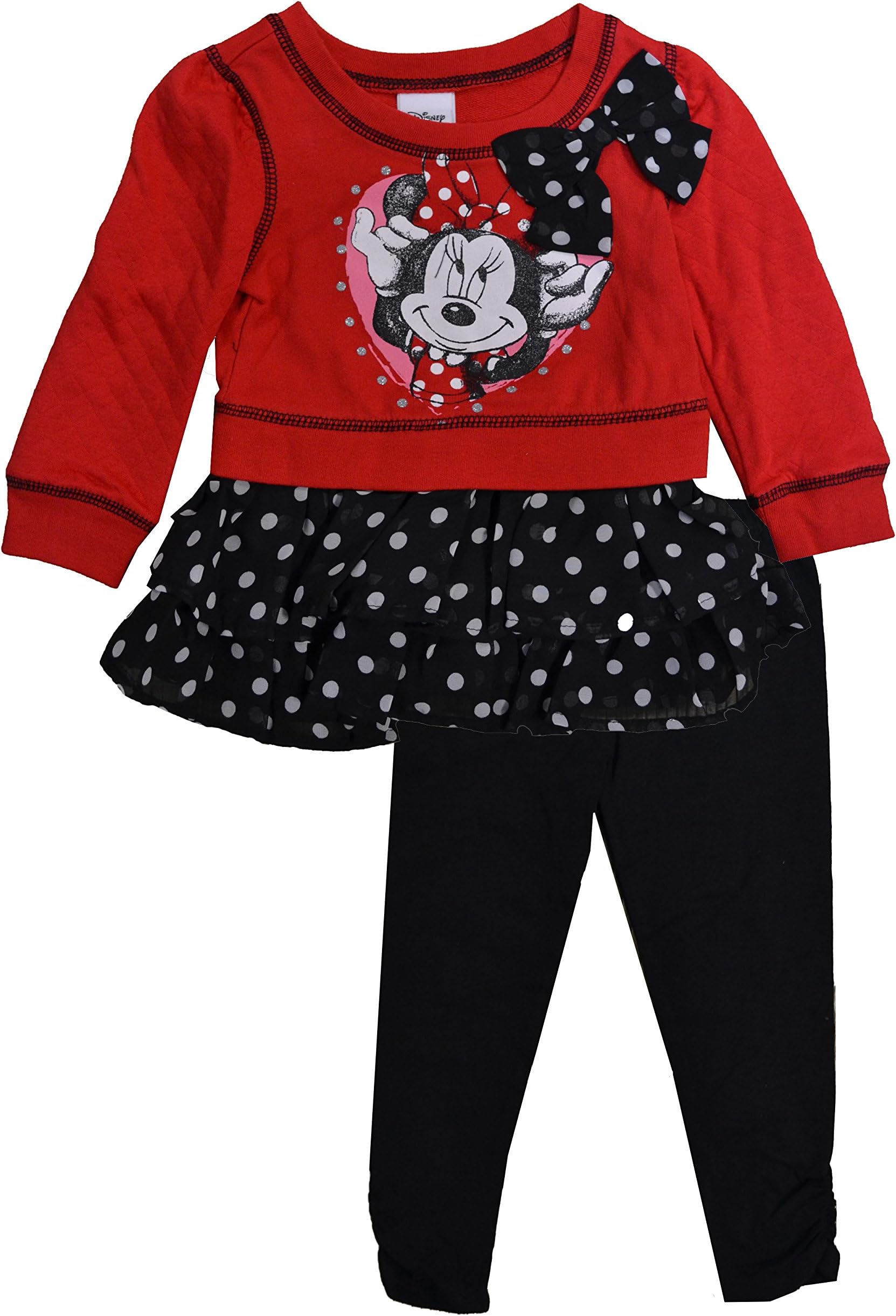 Disney Toddler Girls Minnie Mouse Pullover 2 piece Leggings Set