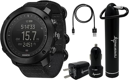 Amazon Com Suunto Traverse Alpha Gps Glonass Watch With Versatile Outdoor Functions For Fishing And Hunting And Wearable4u Ultimate Power Pack Bundle Stealth Gps Navigation