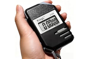 KINGL 2 Pack Digital Stopwatch Timer with Large Display,Lap Split Mode, Waterproof Handheld Timer for Coaches, Teachers, Kids, Running, Swimming, Training(Black-2 Pack)