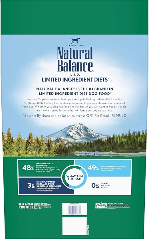 natural balance high protein lamb