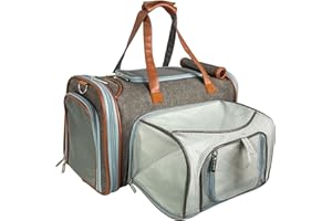 Mr. Peanut's Big Apple Gold Series Expandable Pet Carrier (Charcoal Ash)