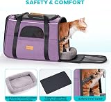 Morpilot Cat Carrier Airline Approved Top Opening Portable Bag 6.3kg Purple view 6