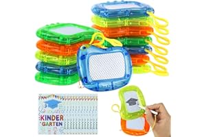fethwoin 2025 Kindergarten Graduation Gifts for Boys Girls, 12 Sets Congrats Grad Magnetic Drawing Boards with Cards Bulk, Writing Boards Gifts for Kindergarten Graduation School Class Party Favors