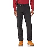 Dickies Mens Relaxed Fit Straight-Leg Duck Carpenter Jeans, Black, 33W x 32L US