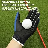FINGER TEN Kids Golf Gloves All Weather Left Right Hand Blue Medium Pair view 3