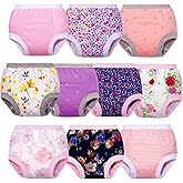 BIG ELEPHANT Potty Training Underwear, 100% Cotton Absorbent Unisex Toddler Pee Pants for Boys Girls