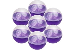 ENTERVENDING Capsule Vending Machine Translucent-Purple Round Capsules Empty 14 pcs 3.9 inch - Gumball Machine Capsules Easter Basket Stuffers Birthday Gifts - Pinata Stuffers Craft Supplies Claw Machine Refills