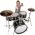 Pearl Roadshow Jr. 5 piece Drum Set w/Hardware and Cymbals, Jet Black