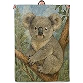 Koala Bear Blanket Gifts for Women Adults, Soft Warm Lightweight Flannel Throw Blankets for Camping Bedroom Living Room Home Sofa Travel Decor 50" x 60"