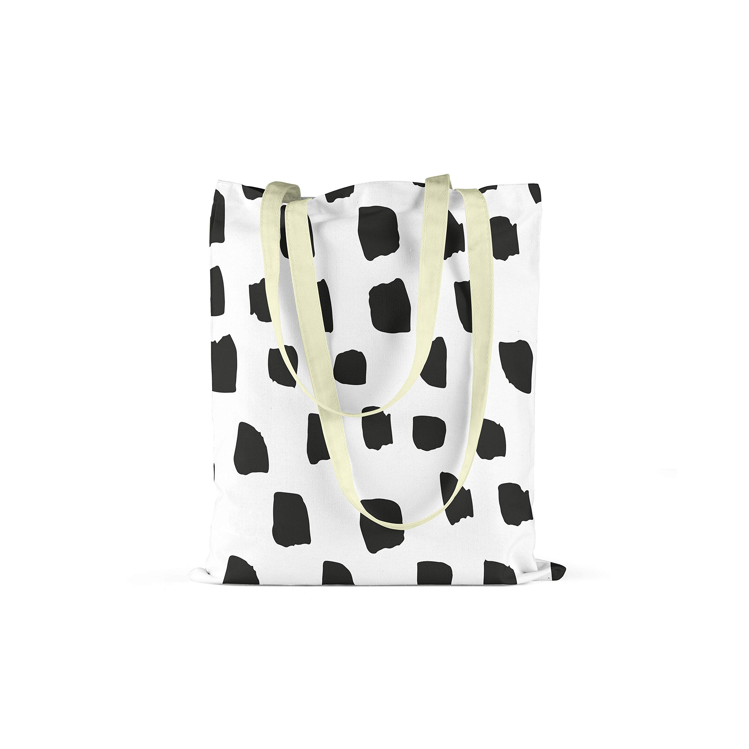 Bonamaison Printed Tote Bag, Reusable Grocery Bag, Shopping Bag, Machine Washable, Foldable, Canvas Cloth Bag with Handles, Size: 34x40 Cm