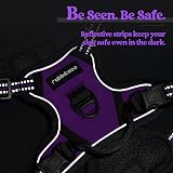 rabbitgoo Dog Harness Small No Pull Reflective Adjustable Vest Purple XS view 8
