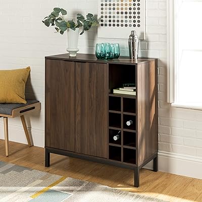 Walker Edison Mid-Century Modern Wood Buffet Sideboard Console