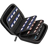 ButterFox Large Capacity 63 Slots Storage Case Holder for SD Memory Cards, Switch Game Cartridges, PS Vita Game and Micro SD Cards